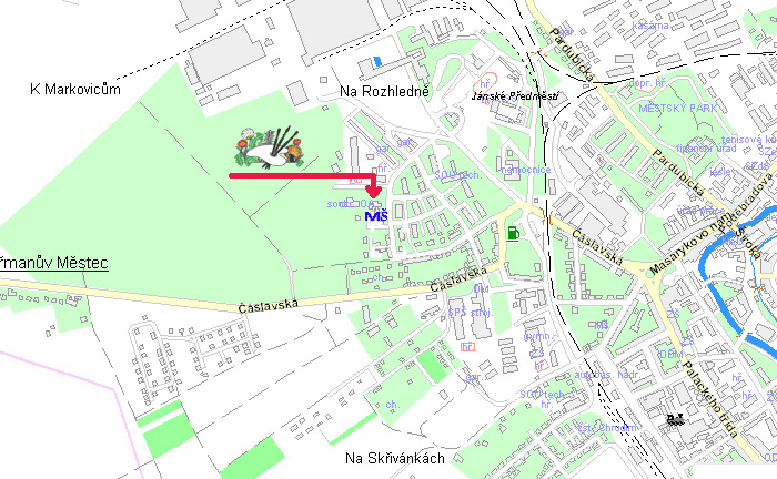 Ekocentrum PALETA na mapě